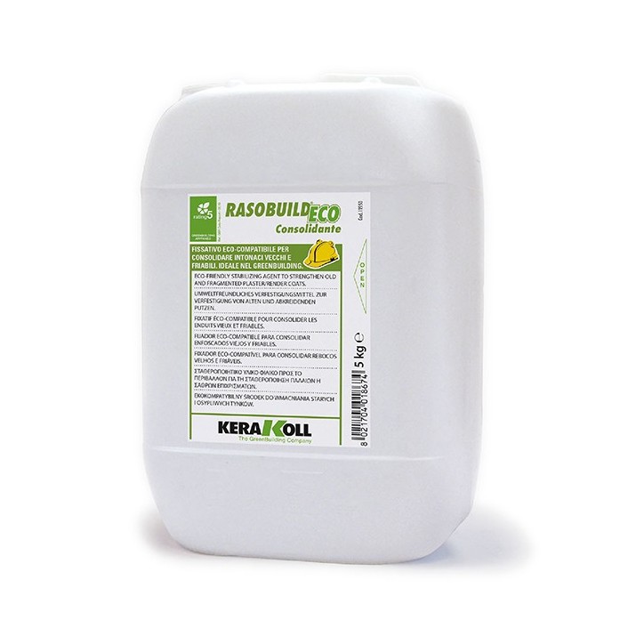 Kerakoll RASOBUILD ECO CONSOLIDANTE fissativo intonaci vecchi 5 KG