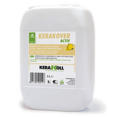 Kerakoll KERAKOVER ACTIV risanante inodore muffe alghe funghi licheni 5 LT