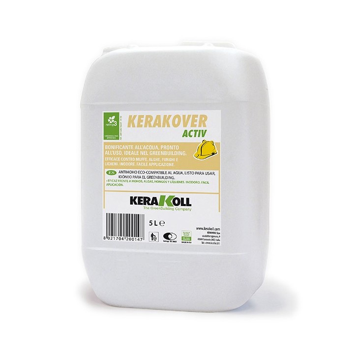 Kerakoll KERAKOVER ACTIV risanante inodore muffe alghe funghi licheni 5 LT