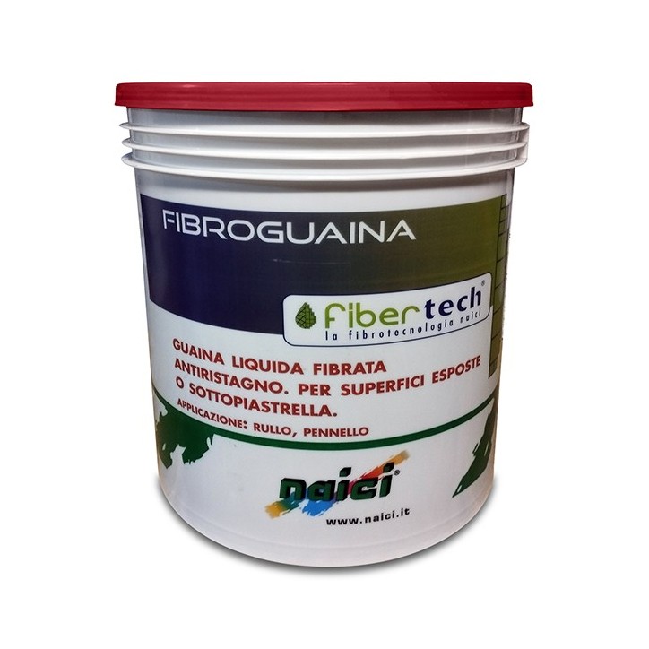 Naici FIBROGUAINA ROSSA guaina liquida fibrorinforzata antiristagno 20 KG