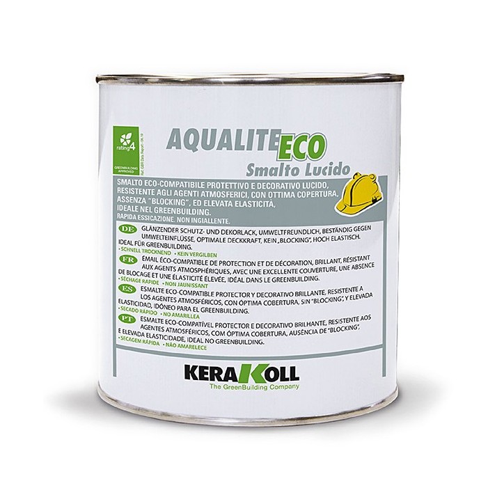 Kerakoll AQUALITE ECO SMALTO LUCIDO elastico resistente protettivo 0,75 LT