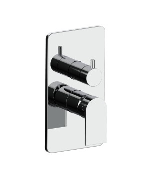 Fratelli Frattini 83541A parte esterna visibile monocomando incasso con deviatore a dischi ceramici 2 vie piastra in ABS serie TOLOMEO