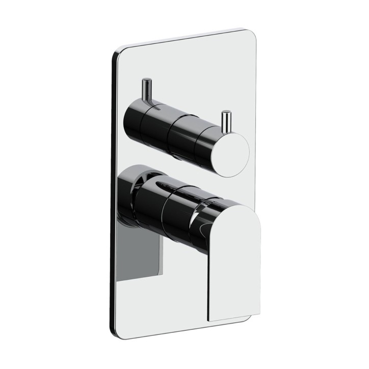 Fratelli Frattini 83541A parte esterna visibile monocomando incasso con deviatore a dischi ceramici 2 vie piastra in ABS serie TOLOMEO