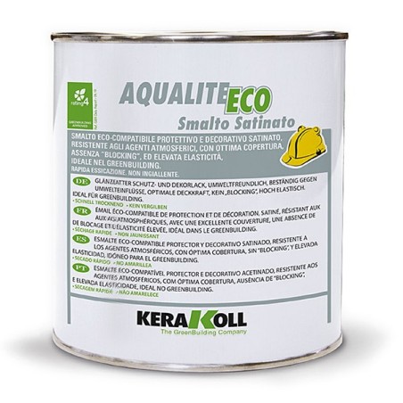 Kerakoll AQUALITE ECO SMALTO SATINATO elastico resistente protettivo 0,75 LT