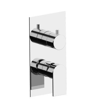 Fratelli Frattini 83523V2 parte esterna visibile monocomando incasso con deviatore a dischi ceramici 2 vie serie TOLOMEO