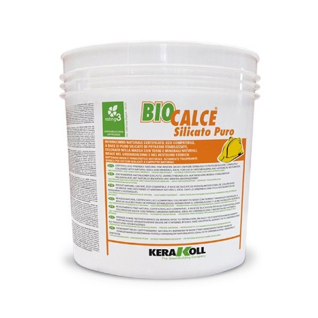 Kerakoll BIOCALCE SILICATO PURO PITTURA per risanamento facciate 4 LT