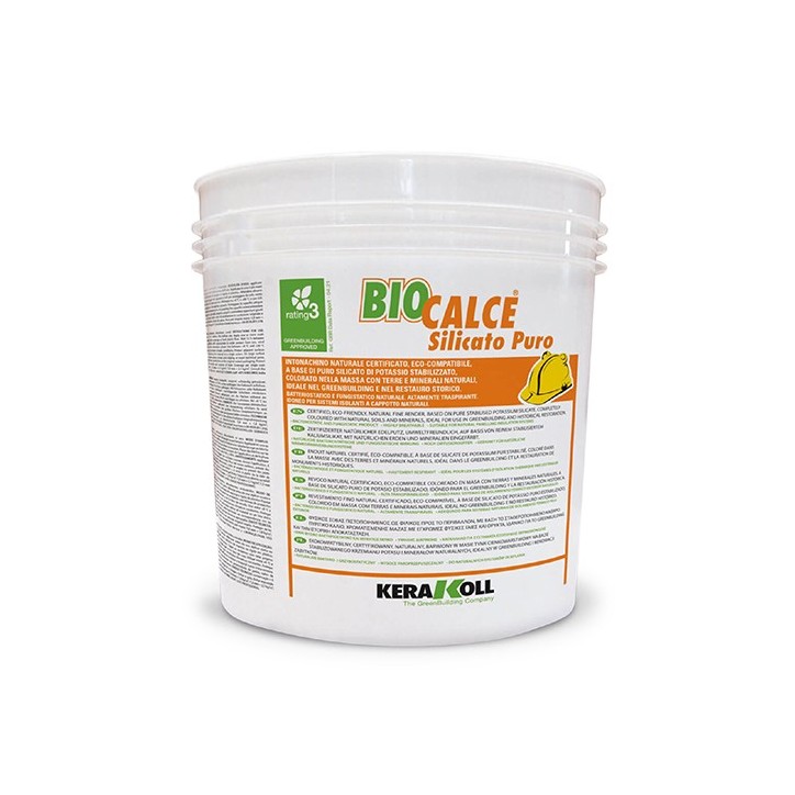 Kerakoll BIOCALCE SILICATO PURO PITTURA per risanamento facciate 4 LT