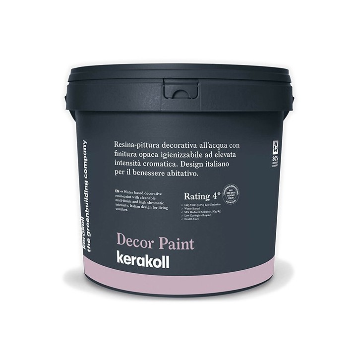 Kerakoll DECOR PAINT resina-pittura decorativa all’acqua opaca 4 LT