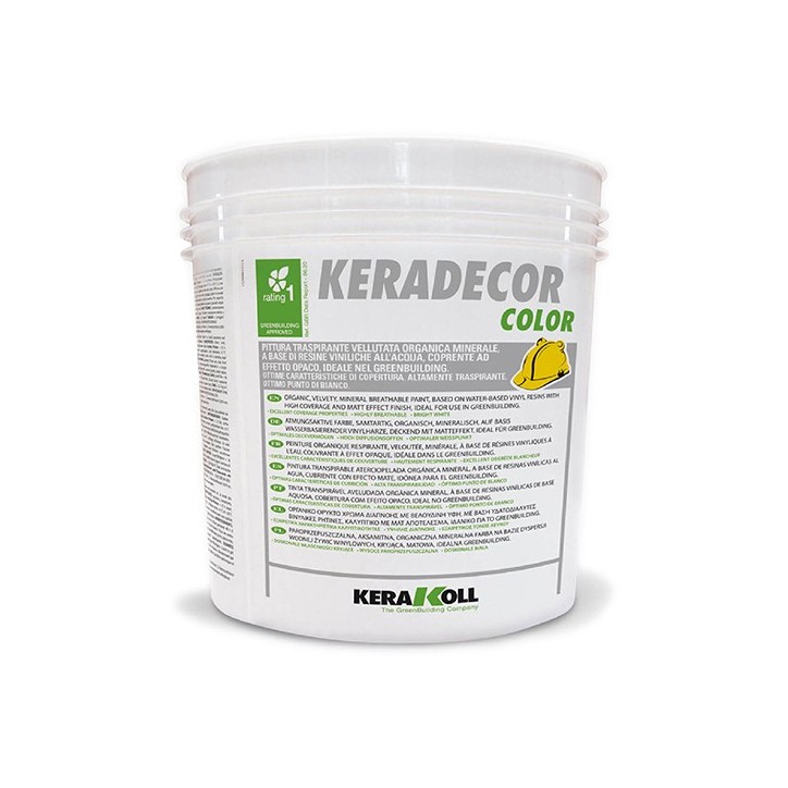 Kerakoll KERADECOR COLOR pittura traspirante vellutata minerale 4 LT