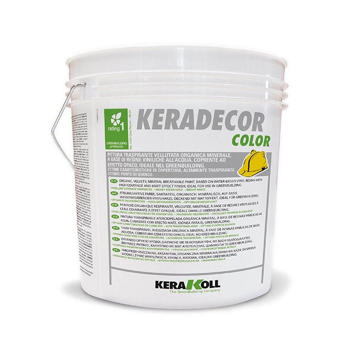 Kerakoll KERADECOR COLOR pittura traspirante vellutata minerale 14 LT