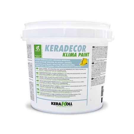 Kerakoll KERADECOR KLIMA PAINT pittura termoisolante fonoassorbente 4 LT