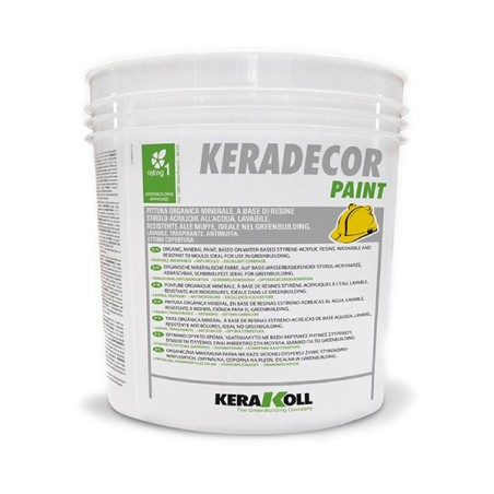 Kerakoll KERADECOR PAINT pittura stirolo acrilica lavabile 4 LT