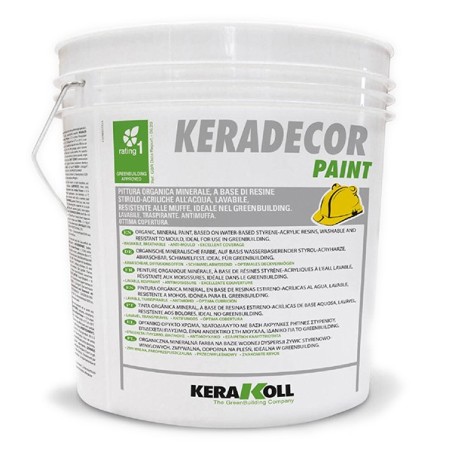 Kerakoll KERADECOR PAINT pittura stirolo acrilica lavabile 14 LT