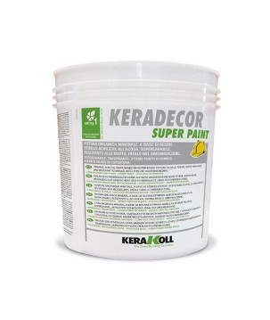 Kerakoll KERADECOR SUPER PAINT pittura stirolo acrilica superlavabile 4 LT