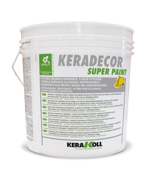 Kerakoll KERADECOR SUPER PAINT pittura stirolo acrilica superlavabile 14 LT