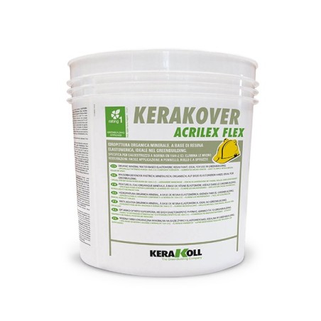 Kerakoll KERAKOVER ACRILEX FLEX pittura organica minerale elastica 4 LT