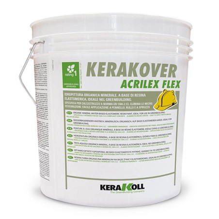 Kerakoll KERAKOVER ACRILEX FLEX pittura organica minerale elastica 14 LT