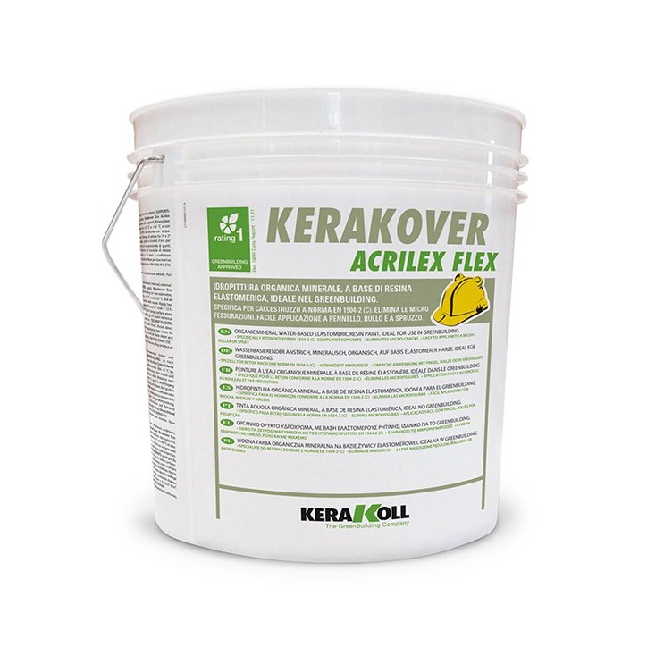 Kerakoll KERAKOVER ACRILEX FLEX pittura organica minerale elastica 14 LT