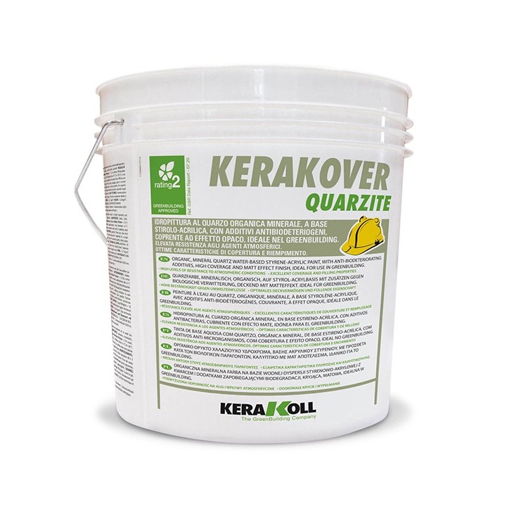 Kerakoll KERAKOVER QUARZITE idropittura al quarzo organica minerale 14 LT