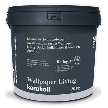 Kerakoll WALLPAPER LIVING rasante fondo rivestimento resina all'acqua 20 KG