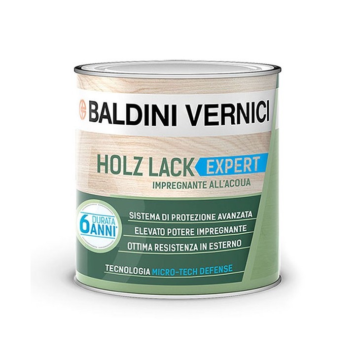 Baldini Vernici HOLZ LACK EXPERT finitura impregnante all'acqua 0,75 LT