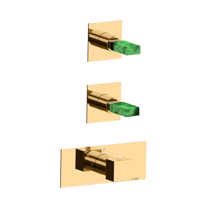 Fratelli Frattini 53760V2VM parti esterne miscelatore incasso doccia termostatico completo 2 vie serie VITA M STYLE