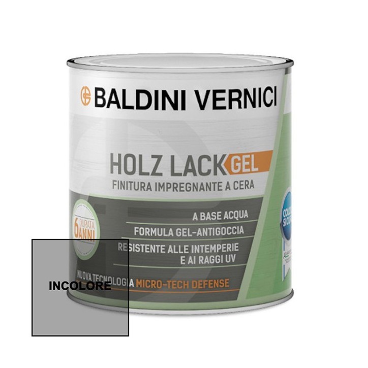 Baldini Vernici HOLZ LACK GEL impregnante a cera 0,75 LT