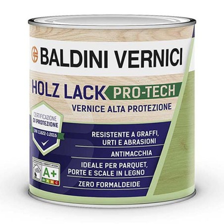Baldini Vernici HOLZ LACK PRO-TECH SEMILUCIDO alta protezione legno 0,75 LT