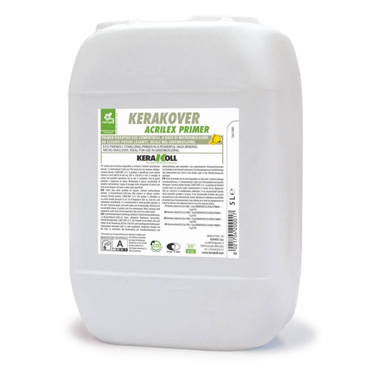 Kerakoll KERAKOVER ACRILEX PRIMER fissativo consolidante uniformante 5 LT