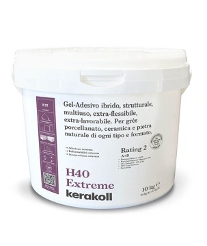 Kerakoll H40 EXTREME gel-adesivo ibrido rapido ultra deformabile A+B 10 KG