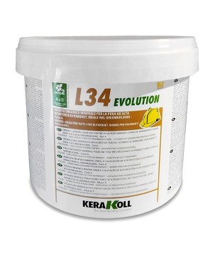 Kerakoll L34 EVOLUTION adesivo organico minerale posa parquet 10 KG Chiaro