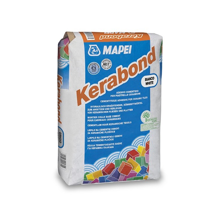 Mapei KERABOND adesivo cementizio piastrelle classe C1 25 KG bianco