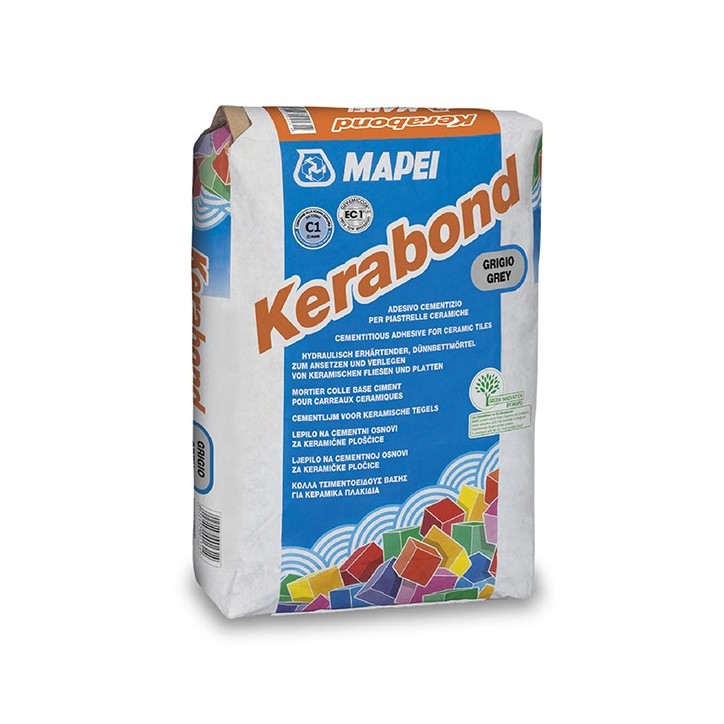 Mapei KERABOND adesivo cementizio piastrelle classe C1 25 KG grigio