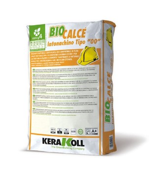 Kerakoll BIOCALCE INTONACHINO TIPO 00 rasante naturale di pura calce 20 kg Giallino