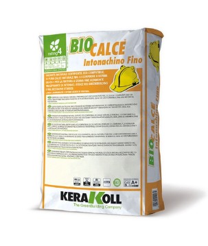 Kerakoll BIOCALCE INTONACHINO FINO rasante naturale certificato 25 KG Giallino