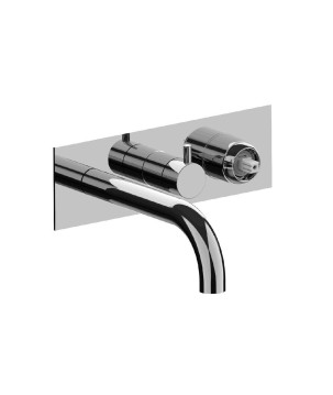 Fratelli Frattini 12528SV2 parte esterna visibile monocomando vasca incasso con deviatore a dischi ceramici a 2 vie con bocca di erogazione serie PEPE XLS