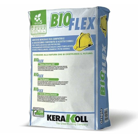 Kerakoll BIOFLEX colla minerale gres ceramica pietre naturali 25 KG grigio