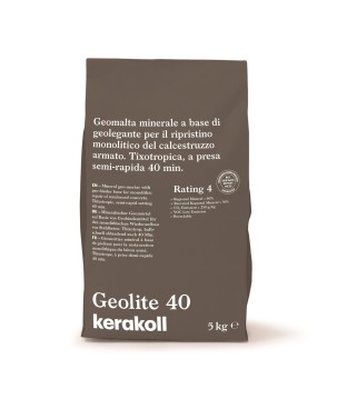 Kerakoll GEOLITE 40 malta ripristino rasatura protezione calcestruzzo 5KG