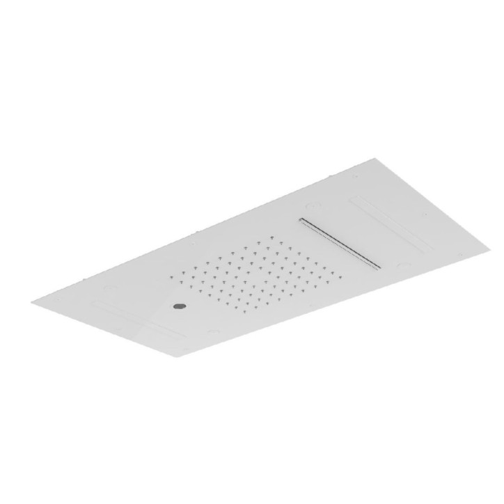 Fratelli Frattini 90938 soffione anticalcareo da incasso a soffitto a 4 funzioni 50x50 cm