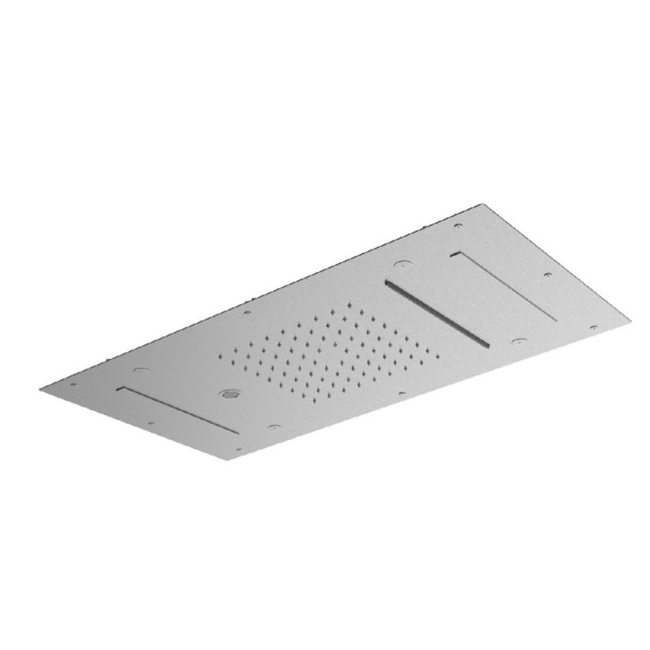 Fratelli frattini 90948 soffione anticalcareo da incasso a soffitto a 4 funzioni 70x40 cm