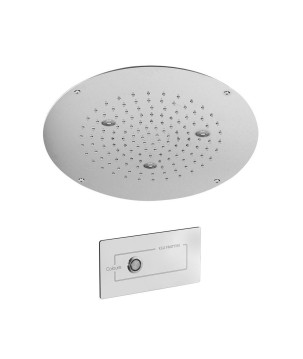 Fratelli Frattini 90910 soffione anticalcareo in acciaio inox da incasso a soffitto Ø 42,5 cm