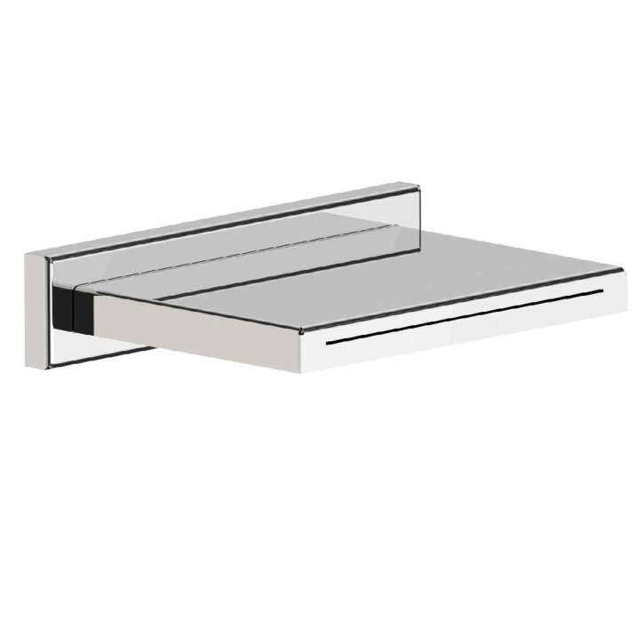 Fratelli Frattini 90895 bocca cascata 23x5 cm a muro in acciaio inox