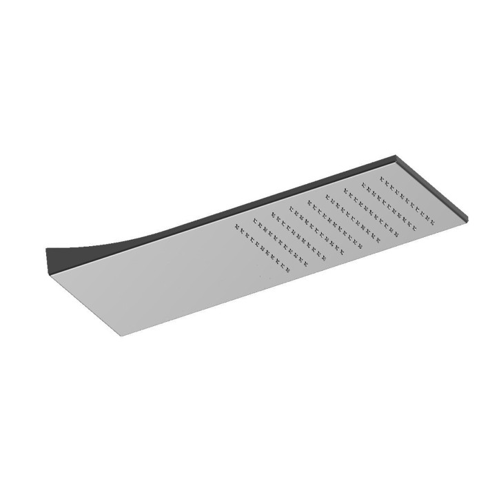 Fratelli Frattini 90635 soffione pioggia anticalcareo in acciaio inox a parete 50x20 cm