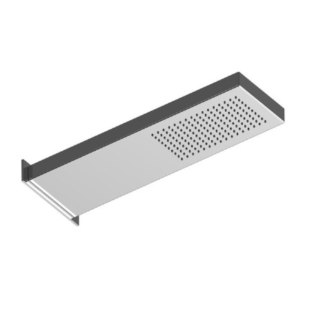 Fratelli Frattini 90605 soffione pioggia anticalcareo in acciaio inox a parete 40x16,5 cm