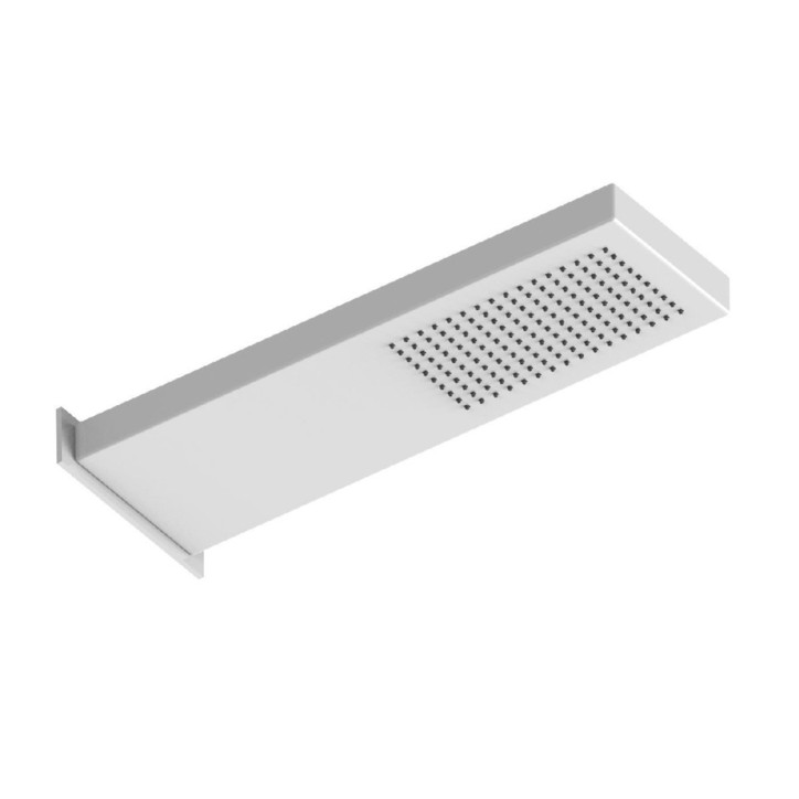 Fratelli Frattini 90605 soffione pioggia anticalcareo in acciaio inox a parete 40x16,5 cm