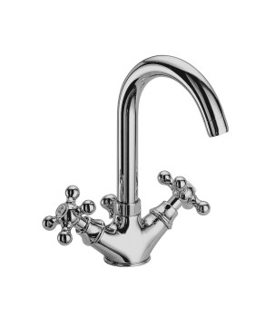 Fratelli Frattini 21064 monoforo lavabo bocca girevole con scarico 1"1/4 serie DEDRA