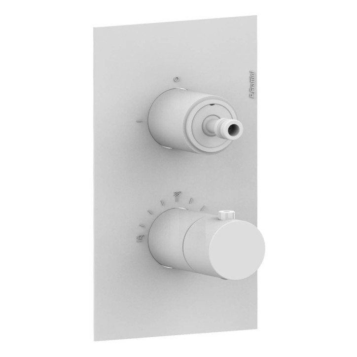Fratelli Frattini 55712SV3 parte esterna visibile miscelatore incasso doccia termostatico 3 vie piastra ottone