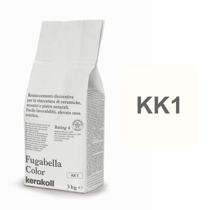 Kerakoll NEW FUGABELLA COLOR stucco resina cemento piastrelle mosaici marmi 3 KG