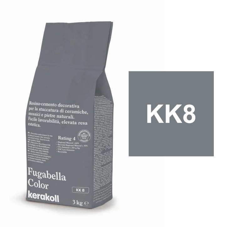 Kerakoll NEW FUGABELLA COLOR stucco resina cemento piastrelle mosaici marmi 3 KG