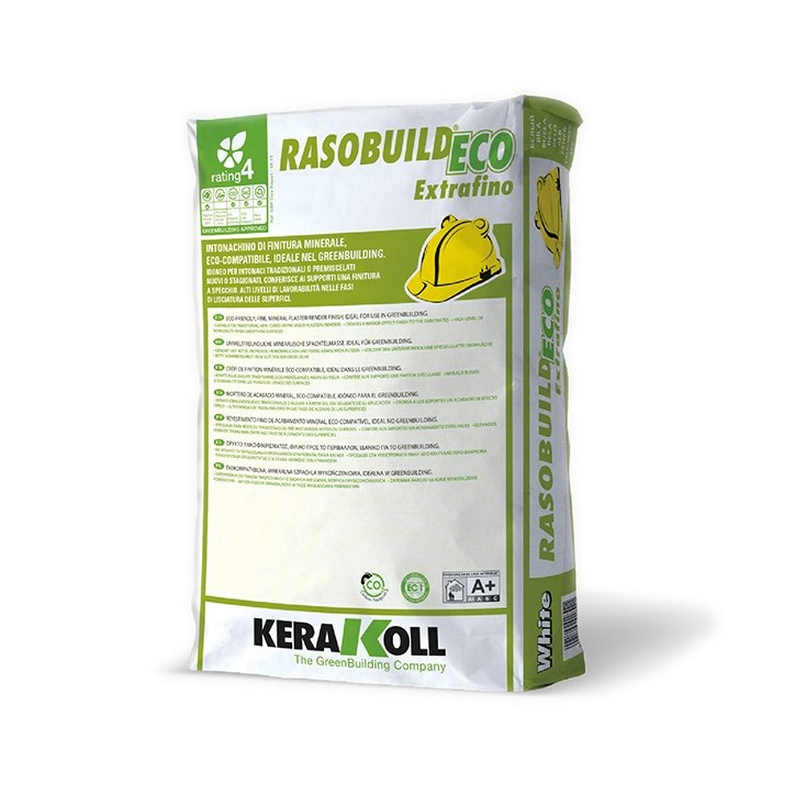 Kerakoll RASOBUILD ECO EXTRAFINO intonachino di finitura minerale 20 KG bianco